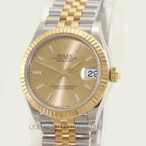 Rolex Datejust 31 Ref 278273 Steel 18K Gold Champagne Dial